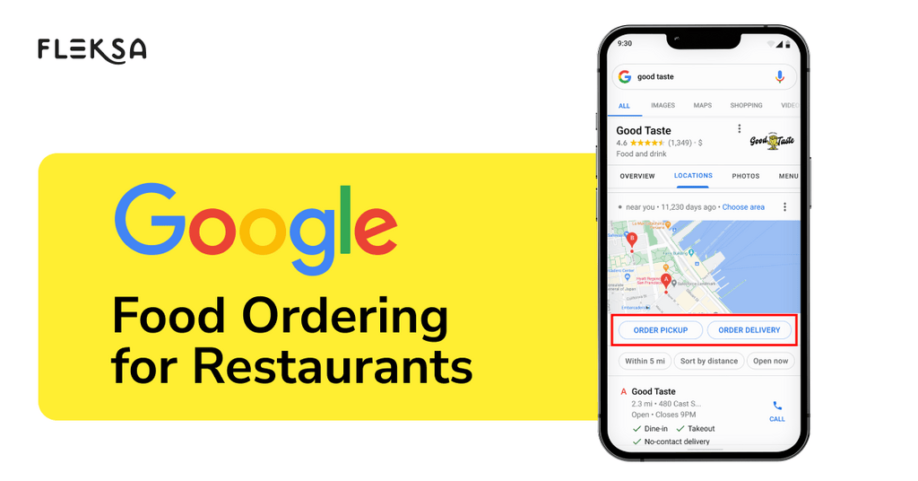 Google Food Ordering For Restaurants